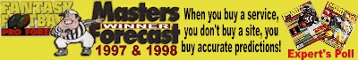 1997 and 1998 Masters Forecast: Back-to-Back First Place Finishes!